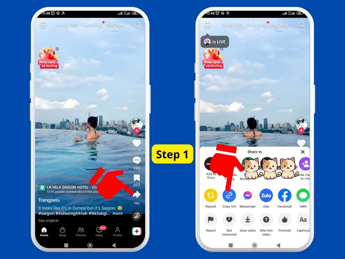 วิธีดาวน์โหลดวิดีโอ TikTok บนโทรศัพท์ Android, iPhone, PC 3